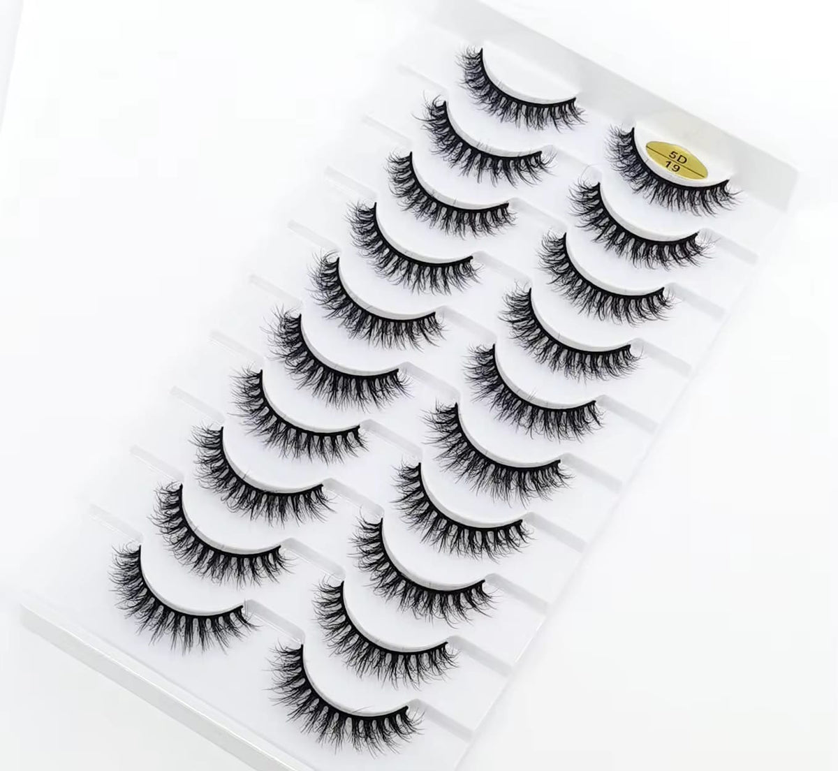 10 Pair Mink Eyelashes (5D-19)