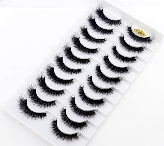 10 Pair Mink Eyelashes (5D-03)