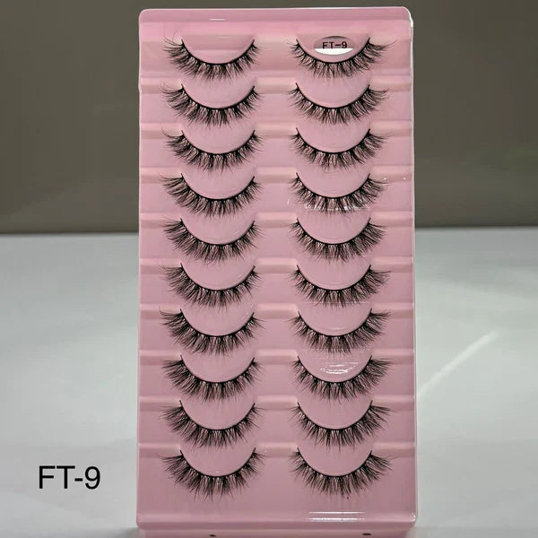 10 Pair Mink Eyelashes (FT-9)