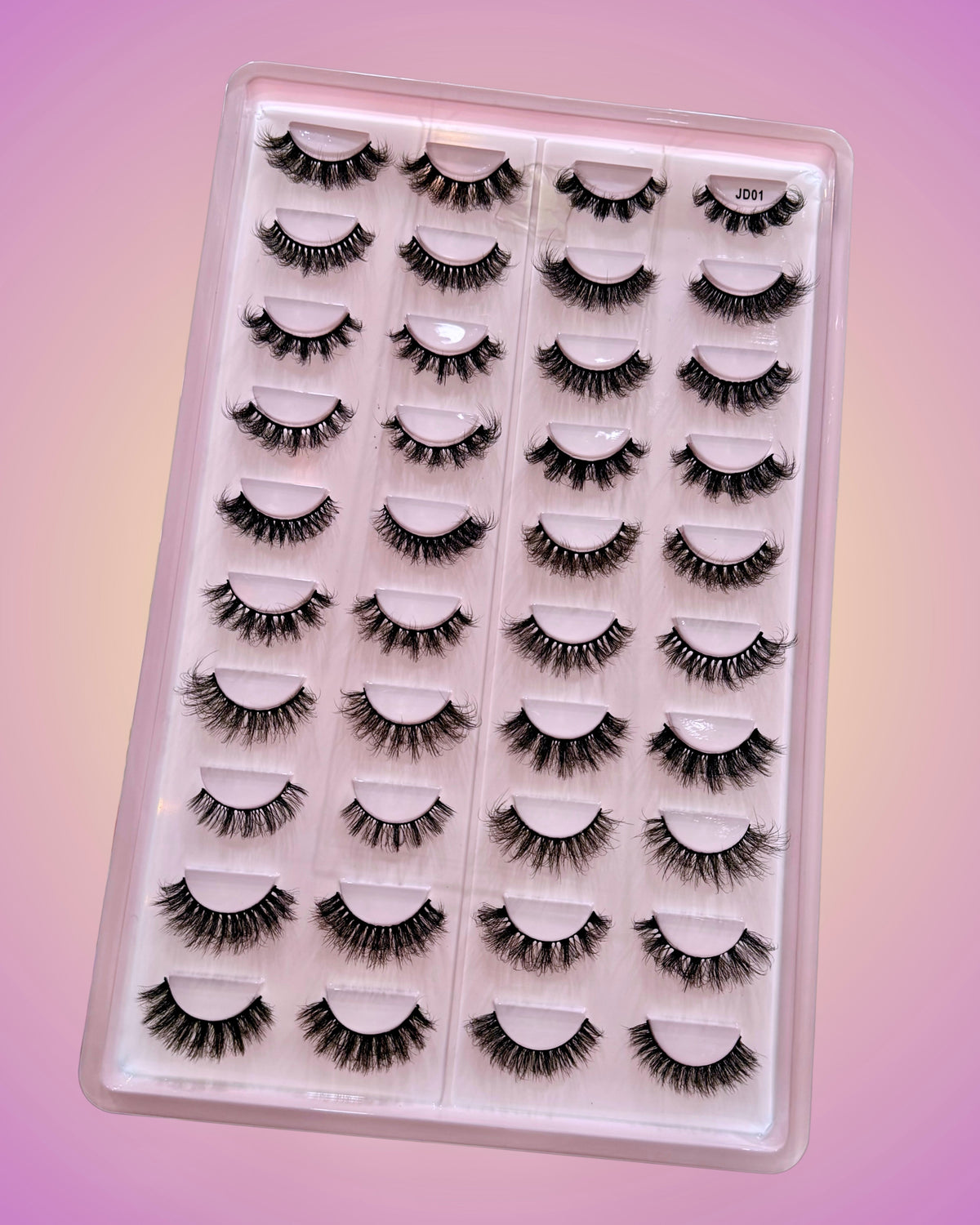 20 Pairs Mink Eye Lashes (JD01)