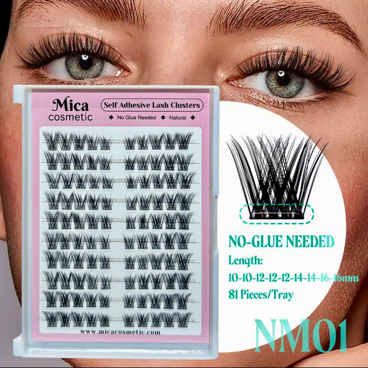 Cluster Lashes KZ25 (Self Adhesive)