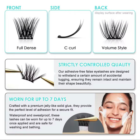 Cluster Lashes KZ11 (Self Adhesive)