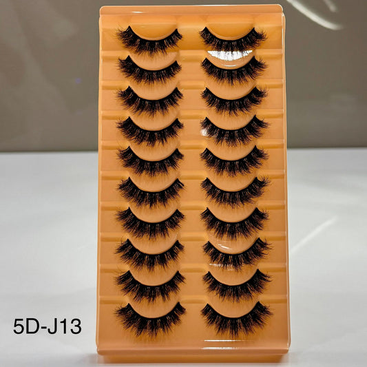 10 Pair Mink Eyelashes (5D-J13)