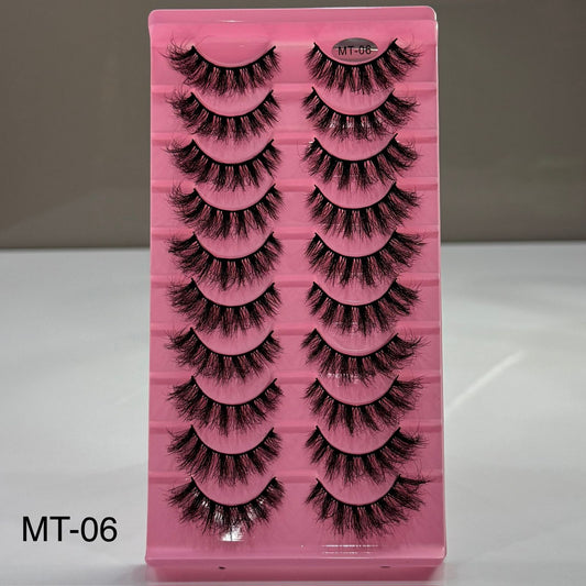 10 Pair Mink Eyelashes (MT-06)