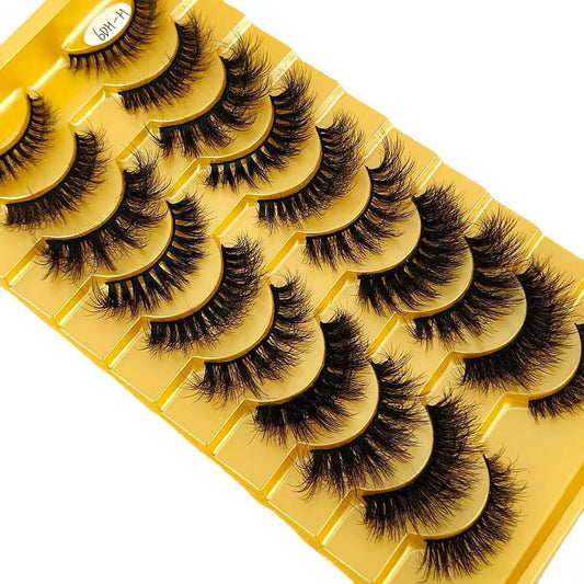 10 Pair Mink Eyelashes (6DH-H)