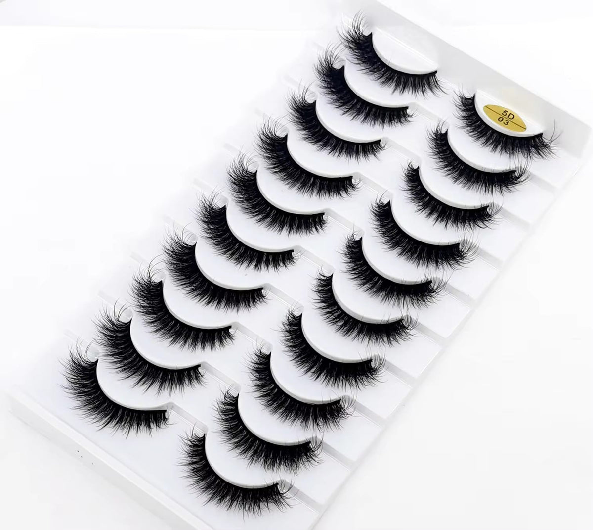 10 Pair Mink Eyelashes (5D-03)