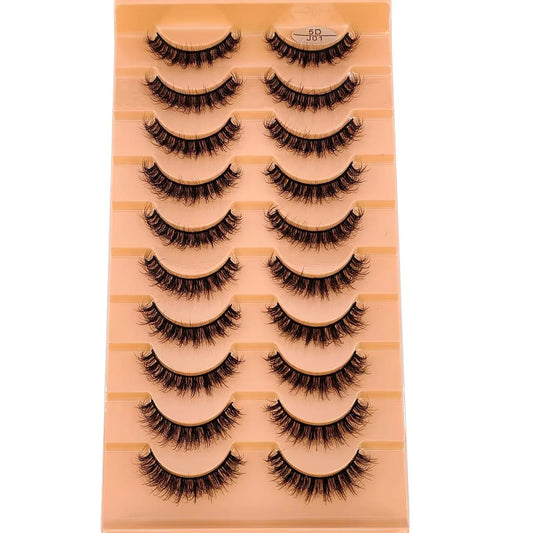 10 Pair Mink Eyelashes (5DJ01)