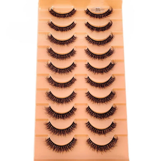 10 Pair Mink Eyelashes (5DJ05)